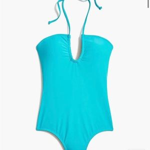 J. Crew Turquoise Keyhole One Piece Swimsuit NEW with Tags